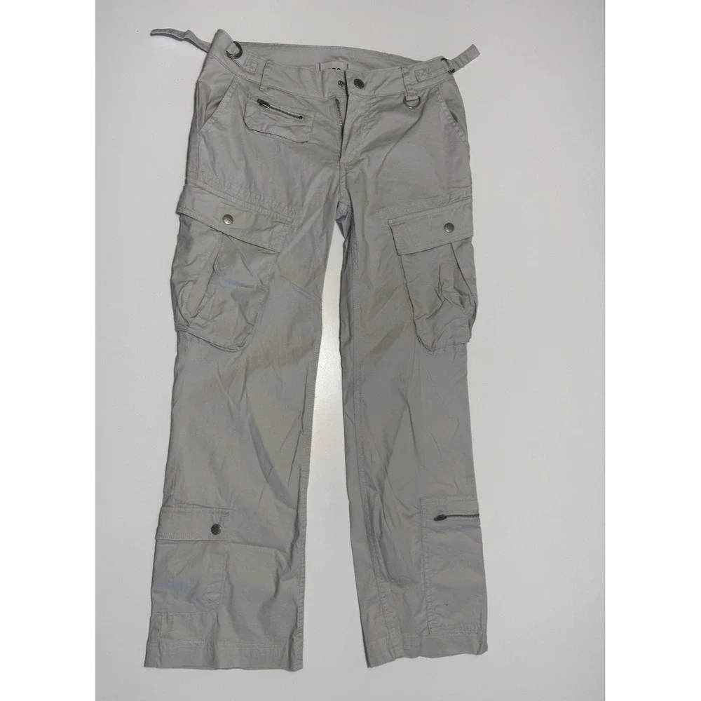 Urban Outfitters BDG Womens  Sz 0 XS Beige  Y2K Cargo Pants With Pockets